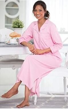 Pajamagram Women's Pink Polka Dot Maxi Nightgown Small NWT Ultra Soft Tradwife